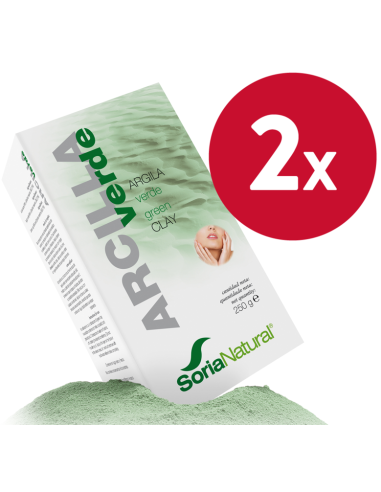 Pack 2 ud Arcilla Verde 250 gr de Soria Natural