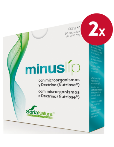 Pack 2 ud Minuslip 30 capsulas de Soria natural