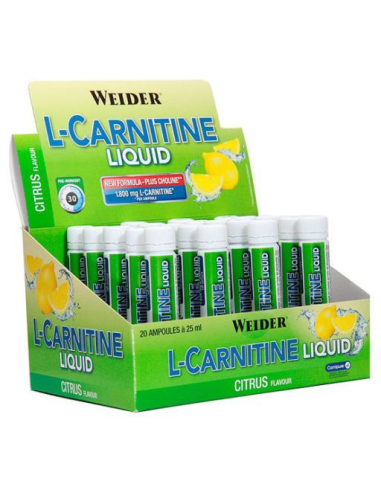 Weider L-Carnitine 20 Ampollas limón