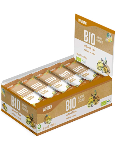 Weider Bio Natural Bar  Almond Coconut 50 g 20 uds