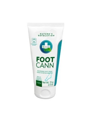 Footcann Crema Nutritiva Para Pies 75 Mililitros Bio Annabis