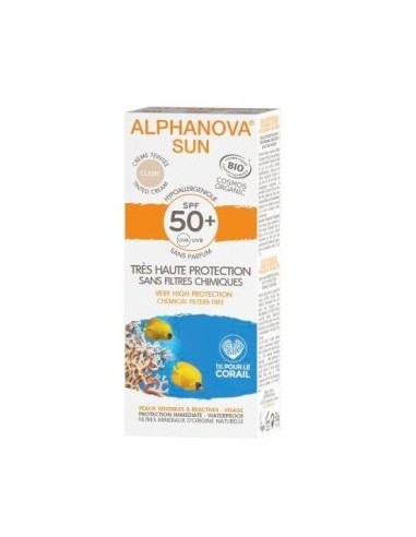 Solar Facial Spf50+ Color Hipoalergenico 50 Gramos Bio Alphanova