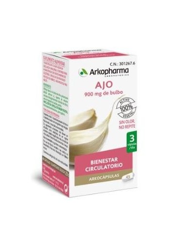 Ajo 45Arkocapsulas. Bio Arkopharma