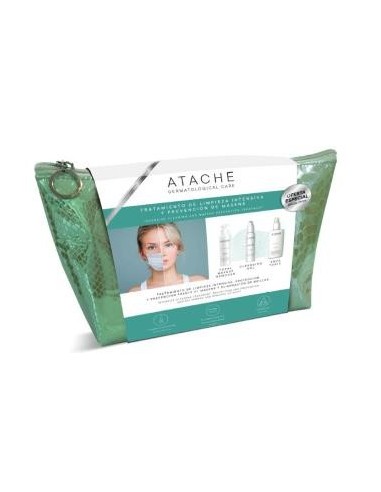 Neceser Limpieza Antiacne Desmaquillador+Gel+Tonic Atache