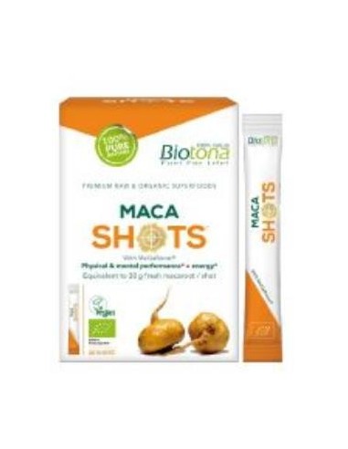 Maca Raw 20Shots. Bio Sg Vegan de Biotona