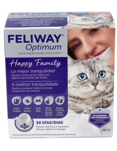 Feliway Optimum Difusor+Recambio 1 Mes Ceva Vet