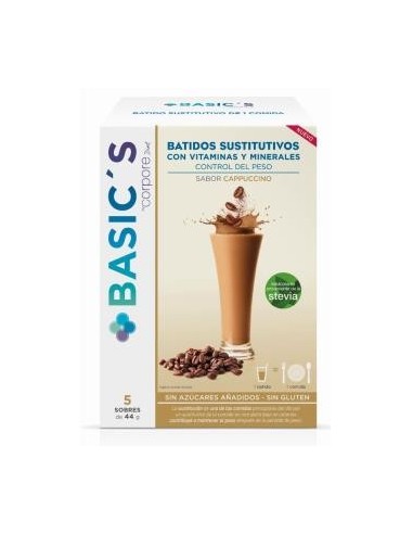 Corpore Basics Batido Sustitutivo Capuccino 5 Sobres Corpore Diet