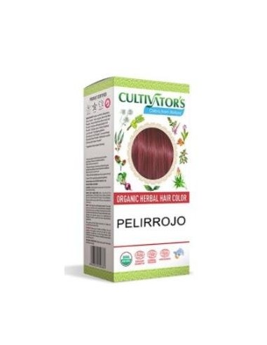 Pelirrojo Tinte Organico 100 Gramos Ecocert Cultivators