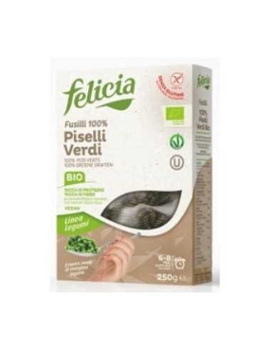 Espirales Fusilli De Guisantes 250Gr. Bio Sg de Felicia