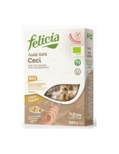 Espirales Fusilli De Garbanzo 250Gr. Bio Sg de Felicia