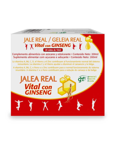 Jalea Real Vital Ginseng viales 20x10ml GHF