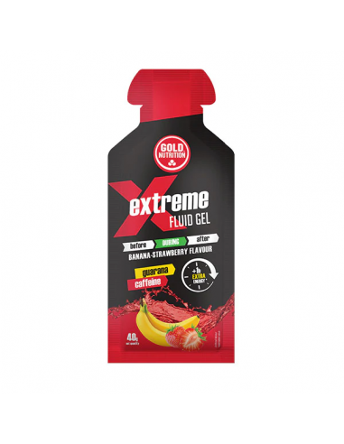 Extr. Fluid Gel Guarana+Cafeina+Café Verde Fresa-Platano 40G