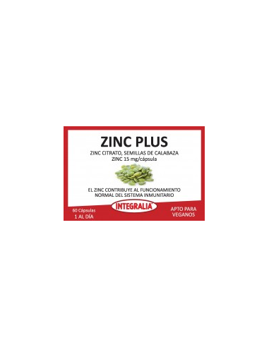 Zinc Plus 60 Cap de Integralia.