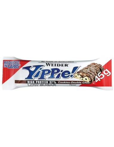 Yippie Bar Cookies Choco 45 gr 12 uds de Weider