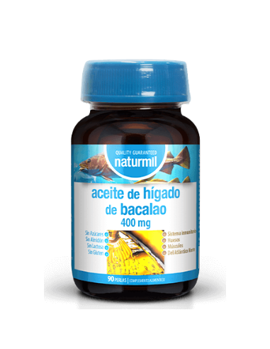 Aceite De Hígado De Bacalao 400 Mg Perlas 90 Capsulas De Dietmed