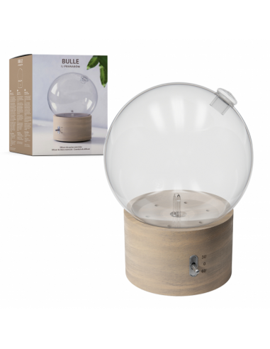 Bulle Difusor En Seco Madera Y Cristal de Pranarom