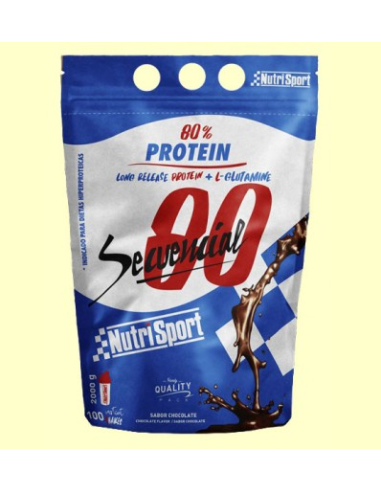 Secuencial 80 Chocolate Bolsa 2Kg. Nutrisport