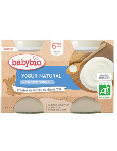 Babybio YOGUR NATURAL (Vaca)2*130g