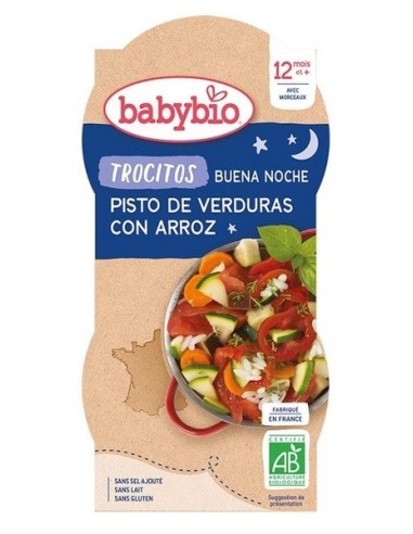 Buena Noche TROCITOS Pisto de Verduras con arroz 2x200g