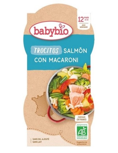 Menu de dia TROCITOS Salmon Macarrones 2x200g