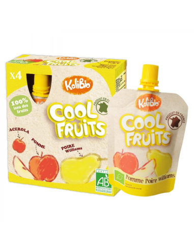 Vitabio - Cool Fruits Manzana Pera 4 x 90 g de Baby Bio