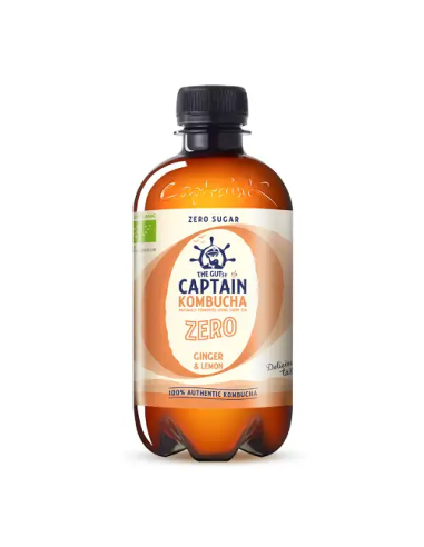 Kombucha Zero Jengibre-Limon 400 Mililitros Bio Captain