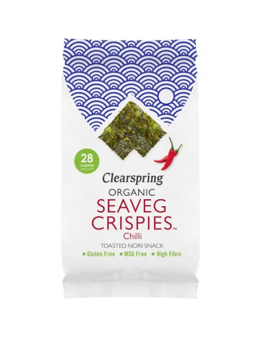 Alga Snack Nori Chilli Bio 4 g de Clearspring