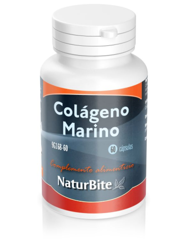 Colageno Marino 400Miligramos 60 Cápsulas  Naturbite