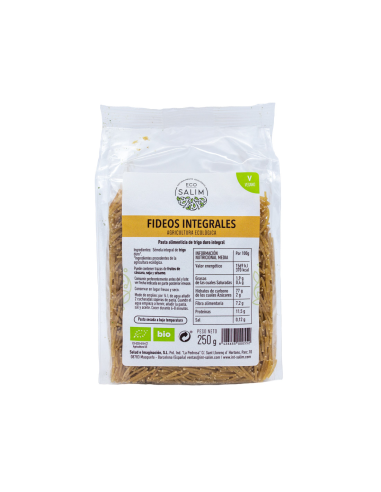 Fideos Finos Integrales 250Gr. Bio Vegan de Eco Salim