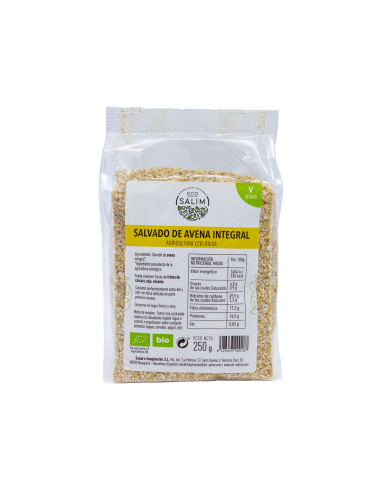 Salvado De Avena 250 Gramos Bio Vegan Eco Salim