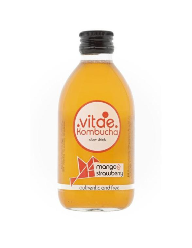 Kombucha Mango Y Fresa Bio 250 ml de Vitae Kombucha