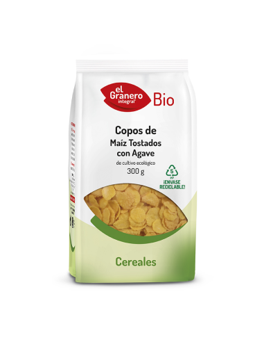 Copos De Maiz Tostado Con Agave Bio, 300 G de El Granero Integral