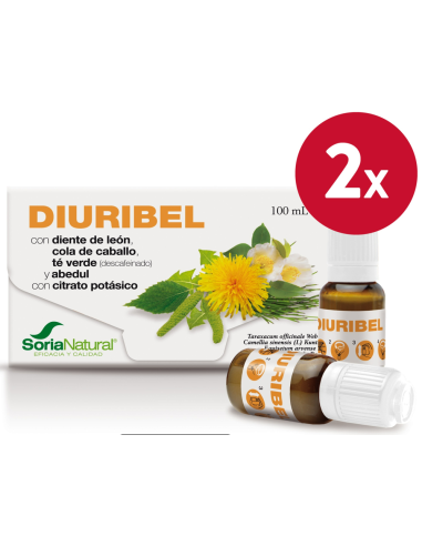 Pack 2 uds  Diuribel 10 viales de Soria Natural