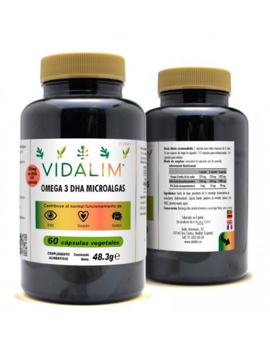 Vidalim Omega 3 Dha 250Miligramos 60 Cápsulas de Vidalim