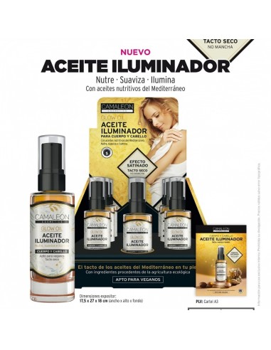 Camaleon Aceite Iluminador Cuerpo Y Cabello 30Ml. de Camaleon Cosmetics