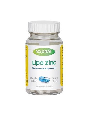 Lipo Zinc 60 Cápsulas  Mednat