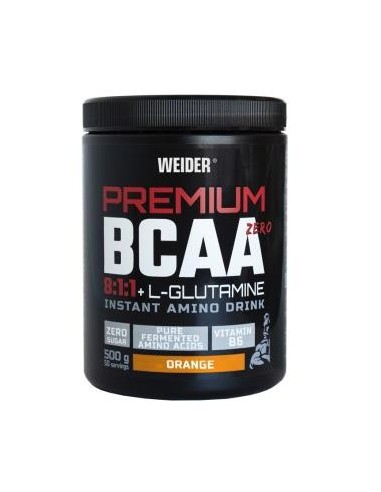 Weider Bcaa 8:1:1 +L-Glutamina Naranja 500Gr de Weider