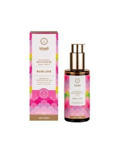 Aceite Elixir Ayurveda Rosa Regenerante 100 Mililitros Khadi