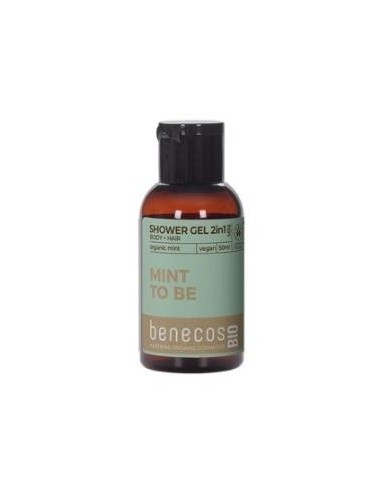 Gel De Baño 2En 1 Menta Mini Viaje 50 Mililitros Bio Vegan Benecos