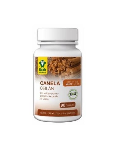 Canela 90 Cápsulas  Bio Sg Vegan Raab Vitalfood