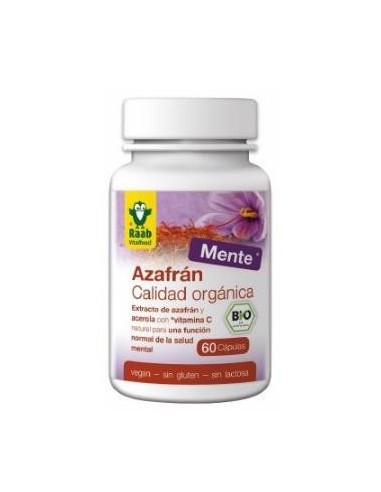 Azafran Con Acerola 500Mg 60 Cápsulas  Bio Sg Vegan Raab Vitalfood