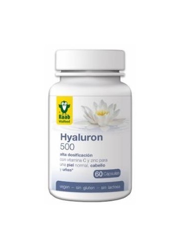 Hyaluron 500Mg 60 Cápsulas  Sg Vegan Raab Vitalfood