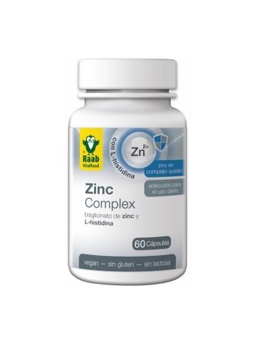 Zinc Complex 500Mg 60 Cápsulas  Sg Vegan Raab Vitalfood