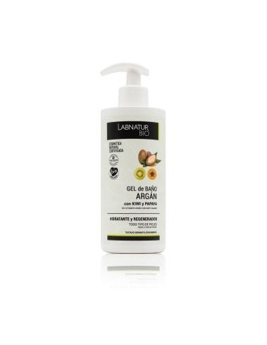 Gel De Baño Argan Kiwi Y Papaya 450 Mililitros Bio Labnatur Bio