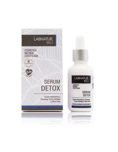 Serum  Facial Detox Ginseng Curry Ginkgo 30 Mililitros Bio Labnatur Bio