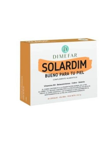 Solardim Estuche 30 cápsulas vegetales de Dimefar