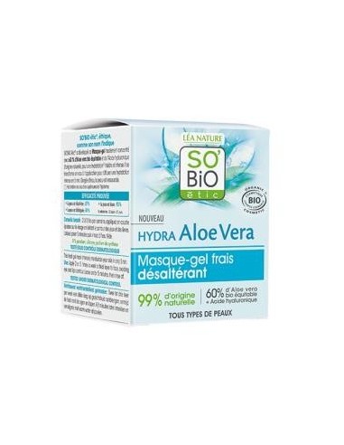 Mascarilla Gel Refrescante Facial Aloe 24H 50M Bio So´Bio Etic