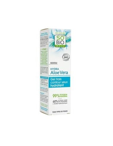 Gel Contorno De Ojos Hidratante Aloe 24H 15 Mililitros Bio So´Bio Etic