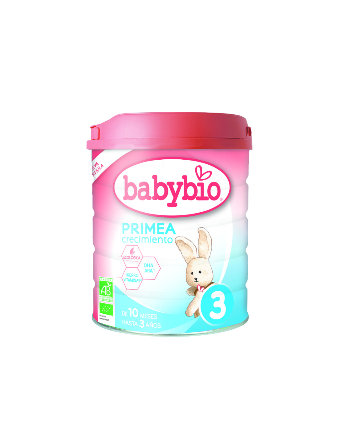 Leche de vaca Babybio PRIMEA 3 (de 12 meses a 3 años) 800g de Baby Bio