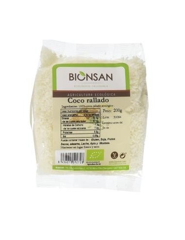 Coco Rallado 200 Gramos Eco Bionsan